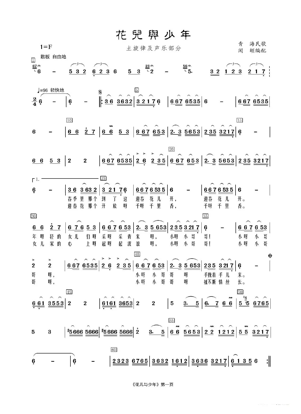 花儿与少年（民乐合奏）