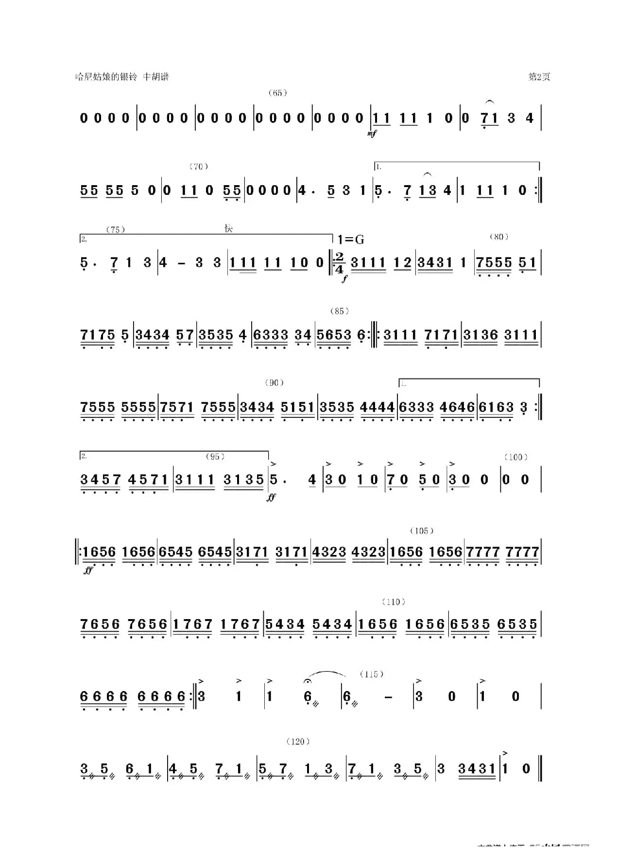 《哈尼姑娘的银铃》