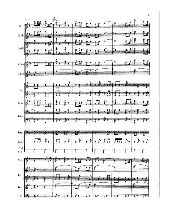 向国防现代化进军（军乐总谱线）06-10