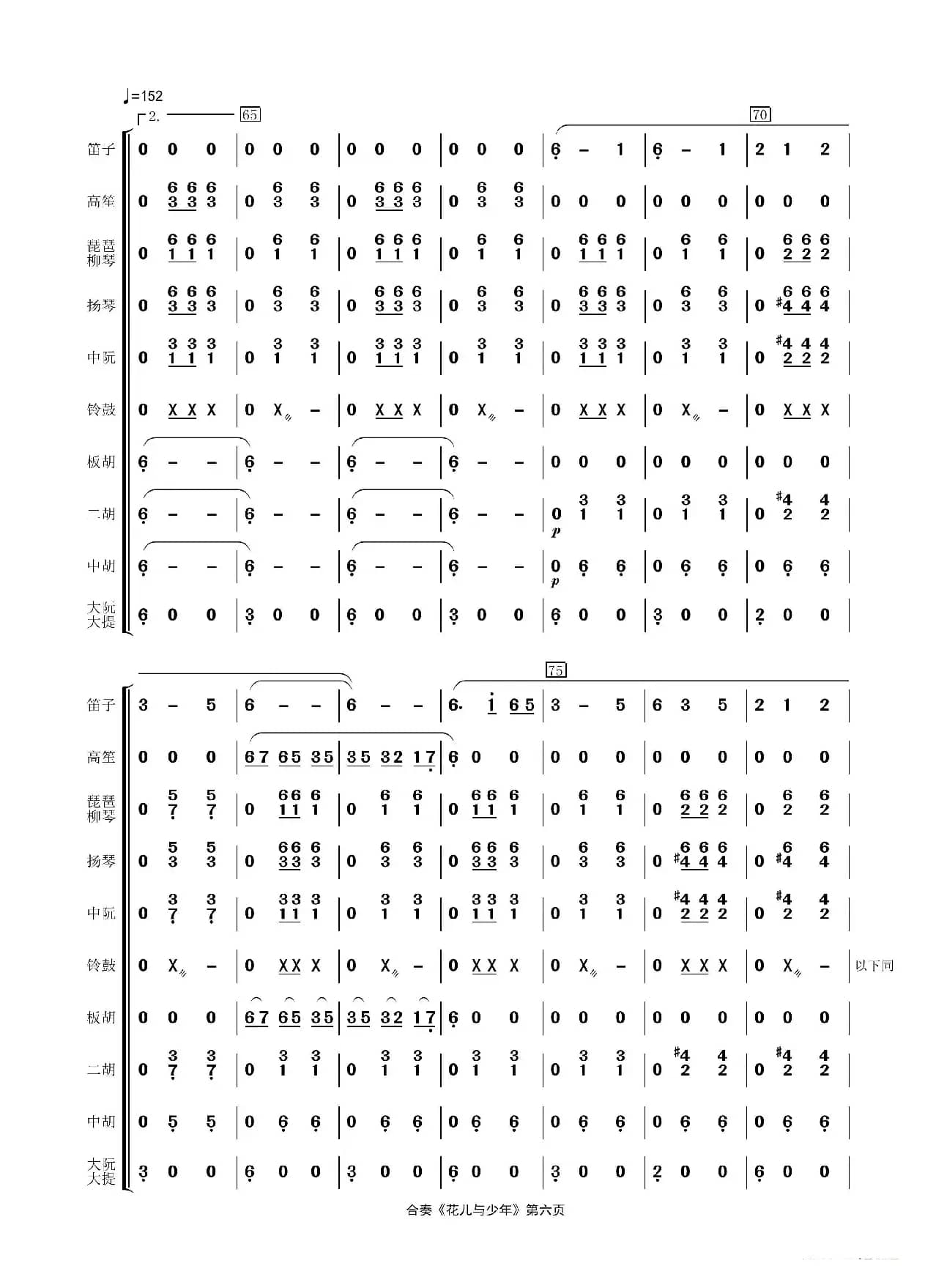 花儿与少年（民乐合奏）