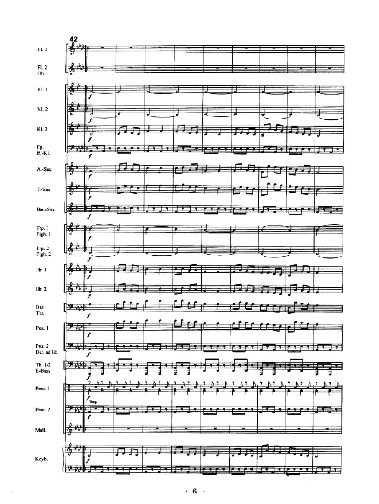 康康舞曲（管乐总谱）