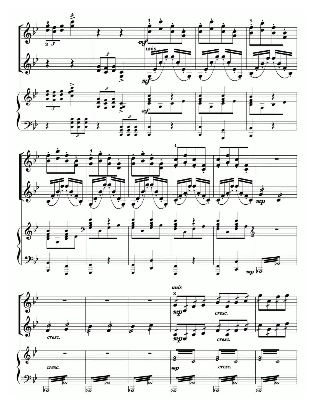 当红军去（小提琴齐奏+钢琴伴奏）