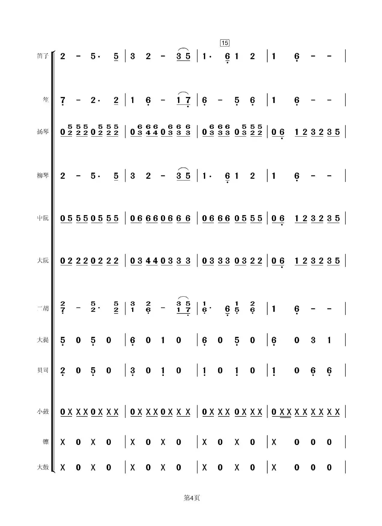 回娘家（民乐总谱）（小小张制谱）