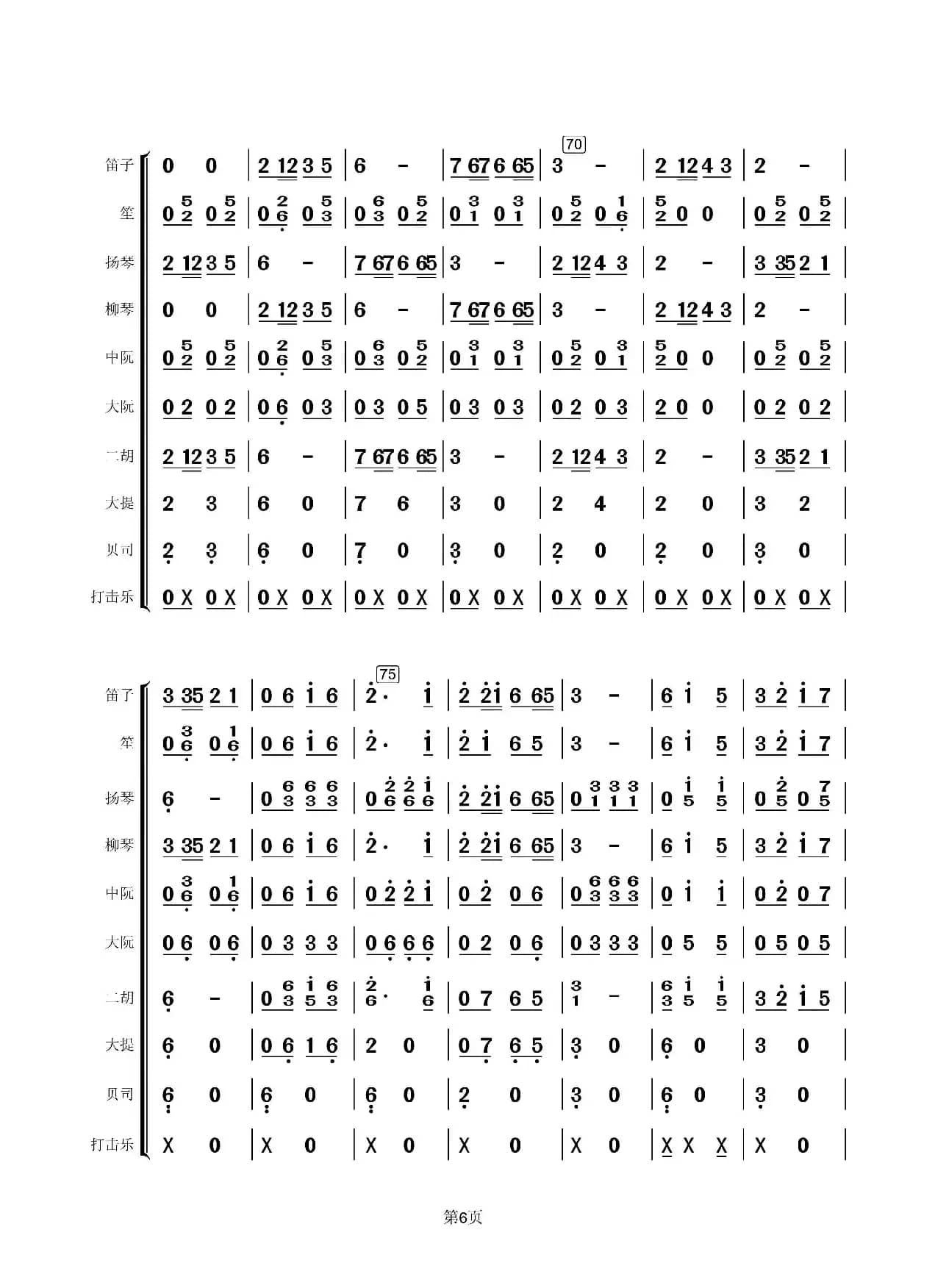 采花（民乐合奏总谱）