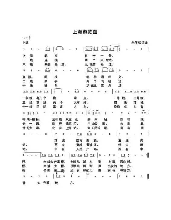 上海游览图（朱国鑫创作）