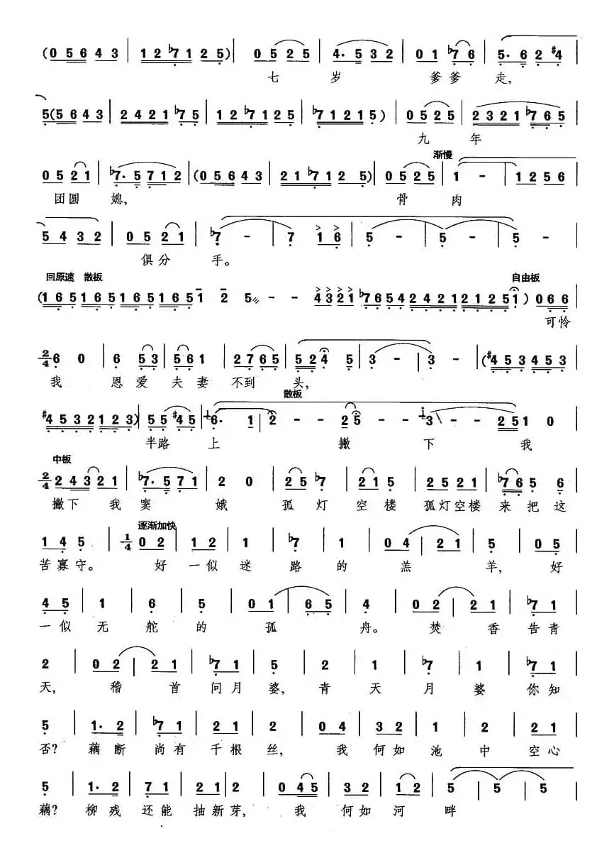 倚门望（歌剧《窦娥冤》选曲）