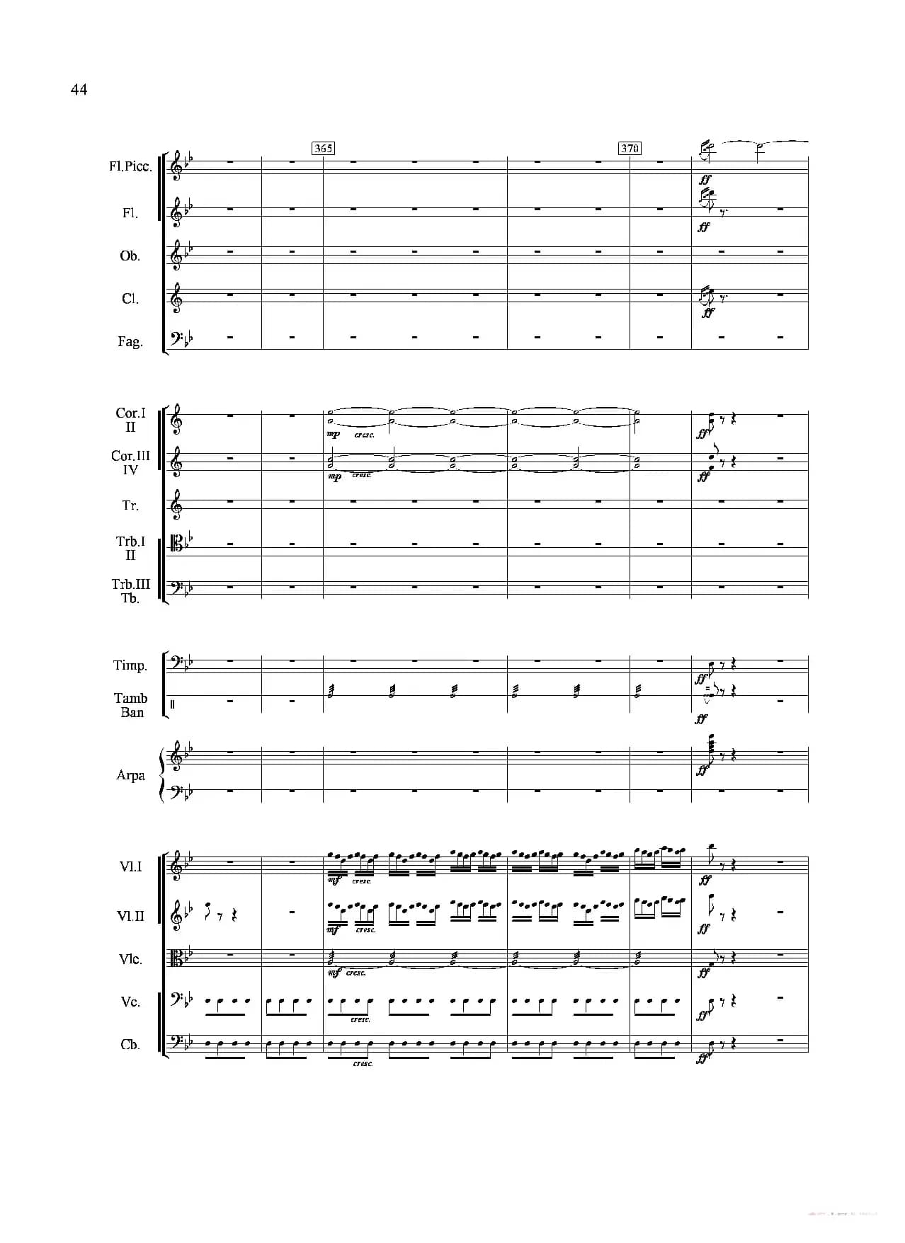 山歌妹传奇（第三乐章）（交响组曲总谱）