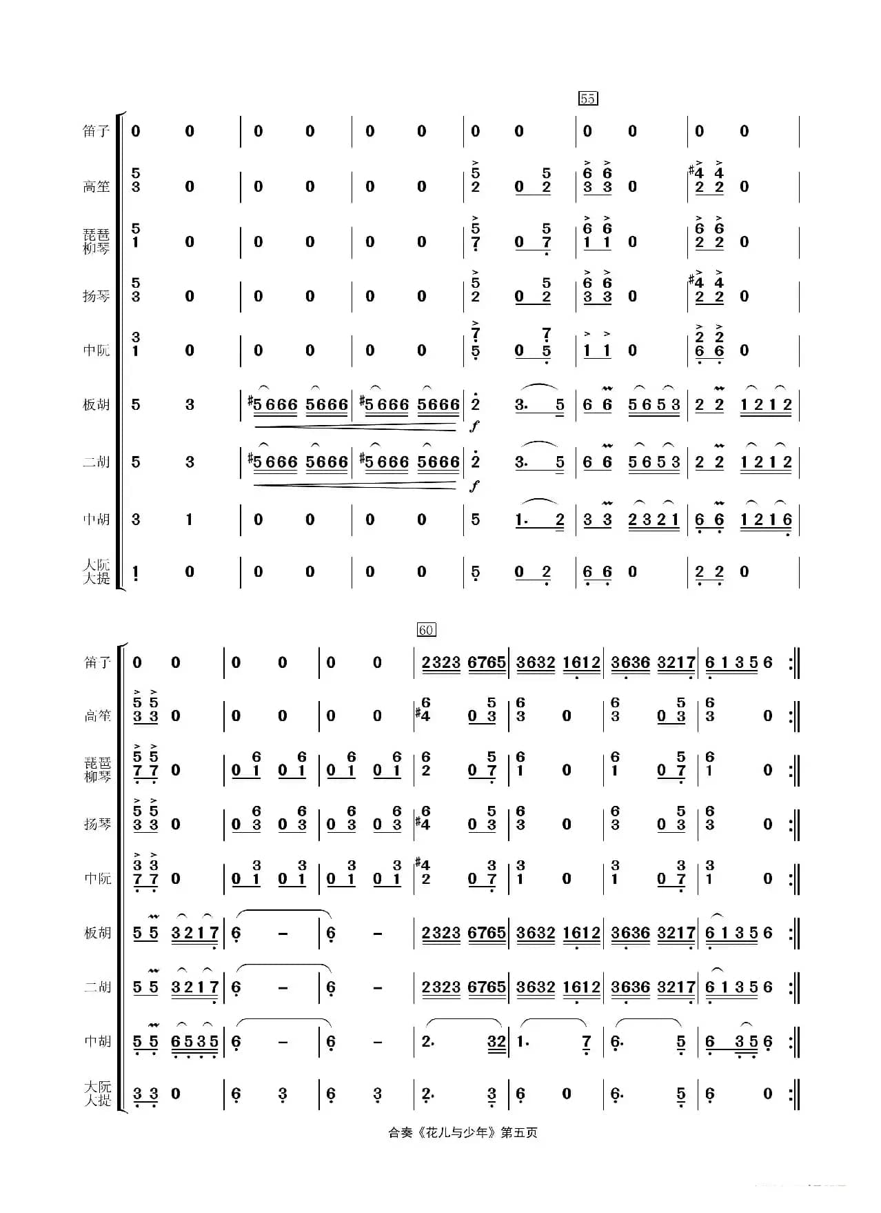花儿与少年（民乐合奏）