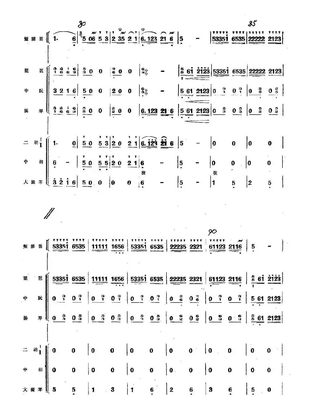 扬鞭摧马运粮忙（总谱）