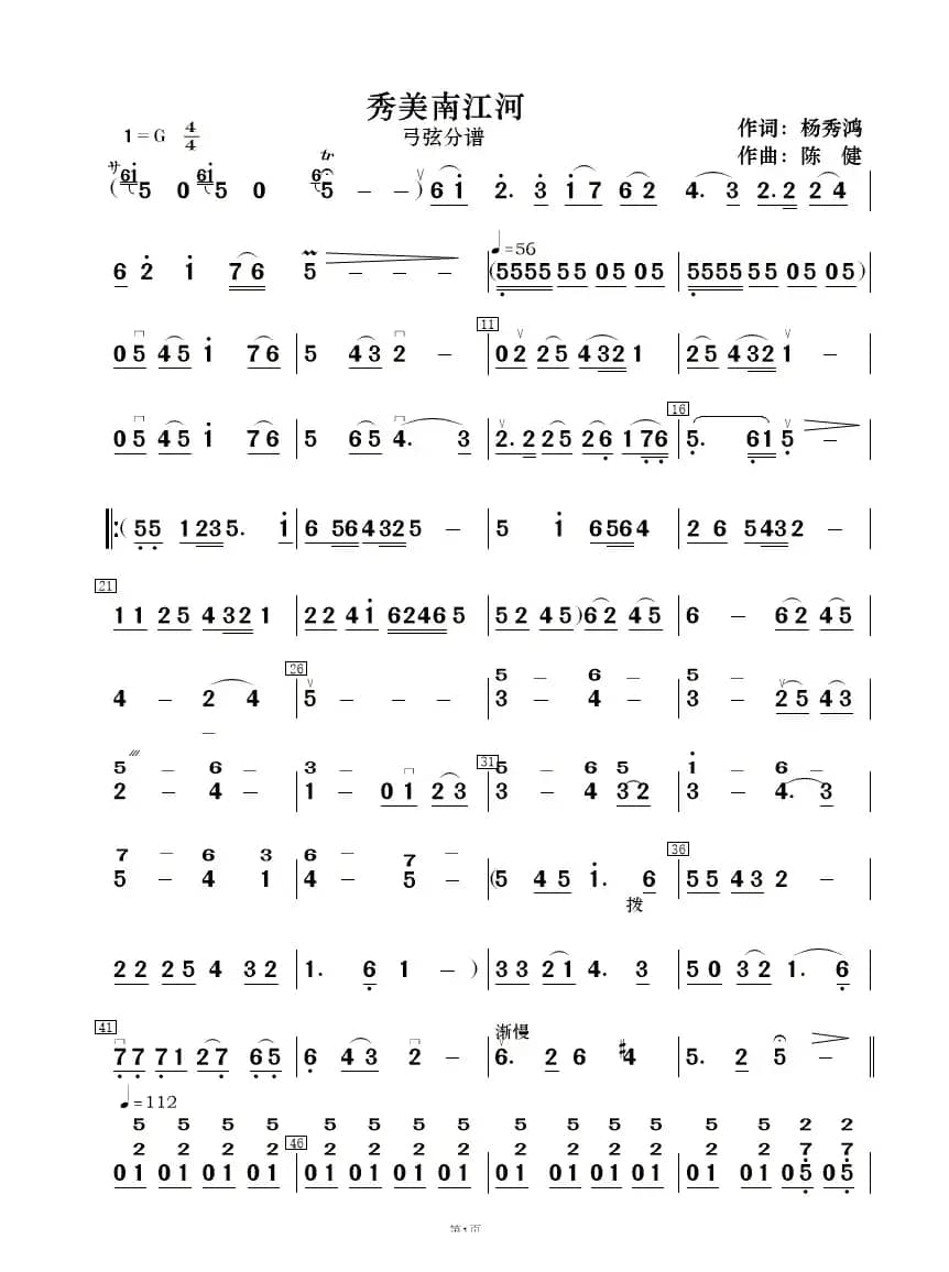 秀美南江河（民乐合奏  ）