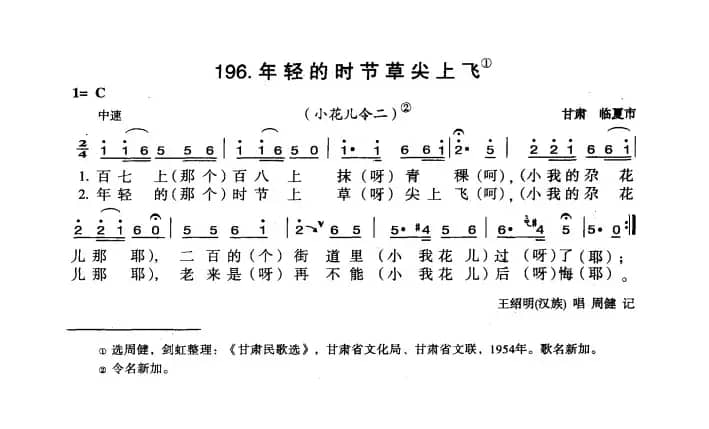年轻的时节草尖上飞