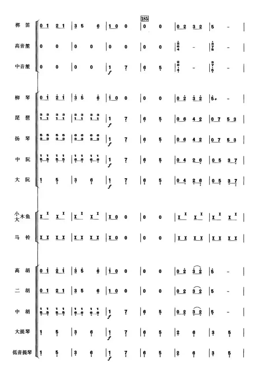 中国电影音乐联奏（总谱）
