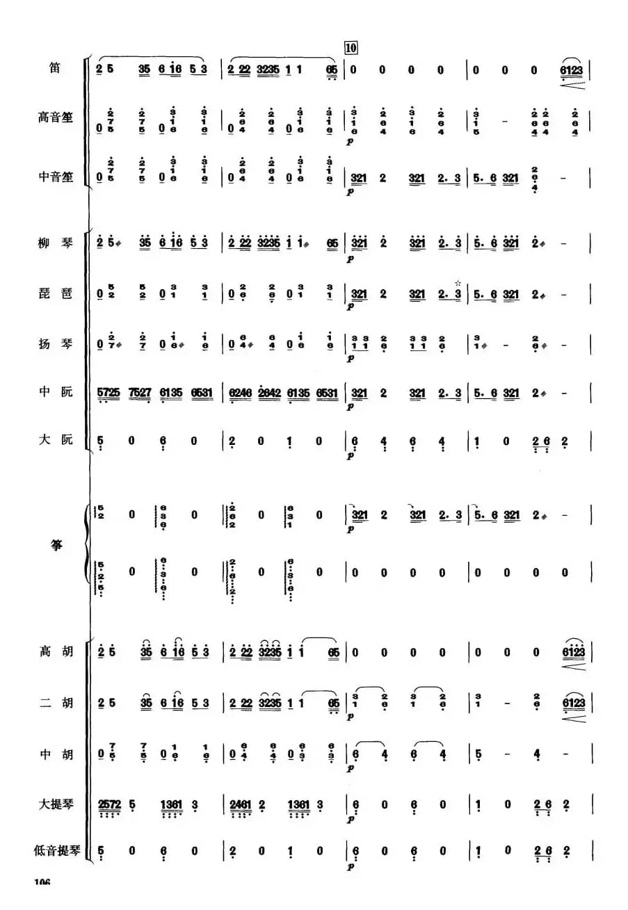 中国电影音乐联奏（总谱）