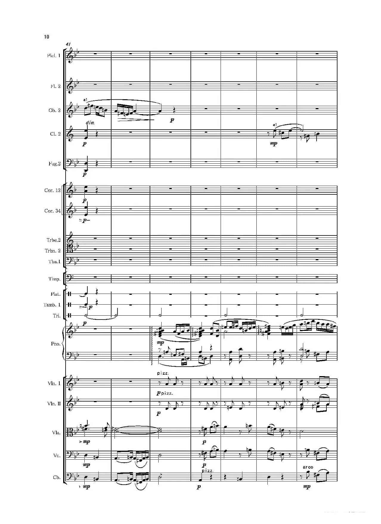 第二钢琴协奏曲（第一·二·三乐章）（管弦乐作品）