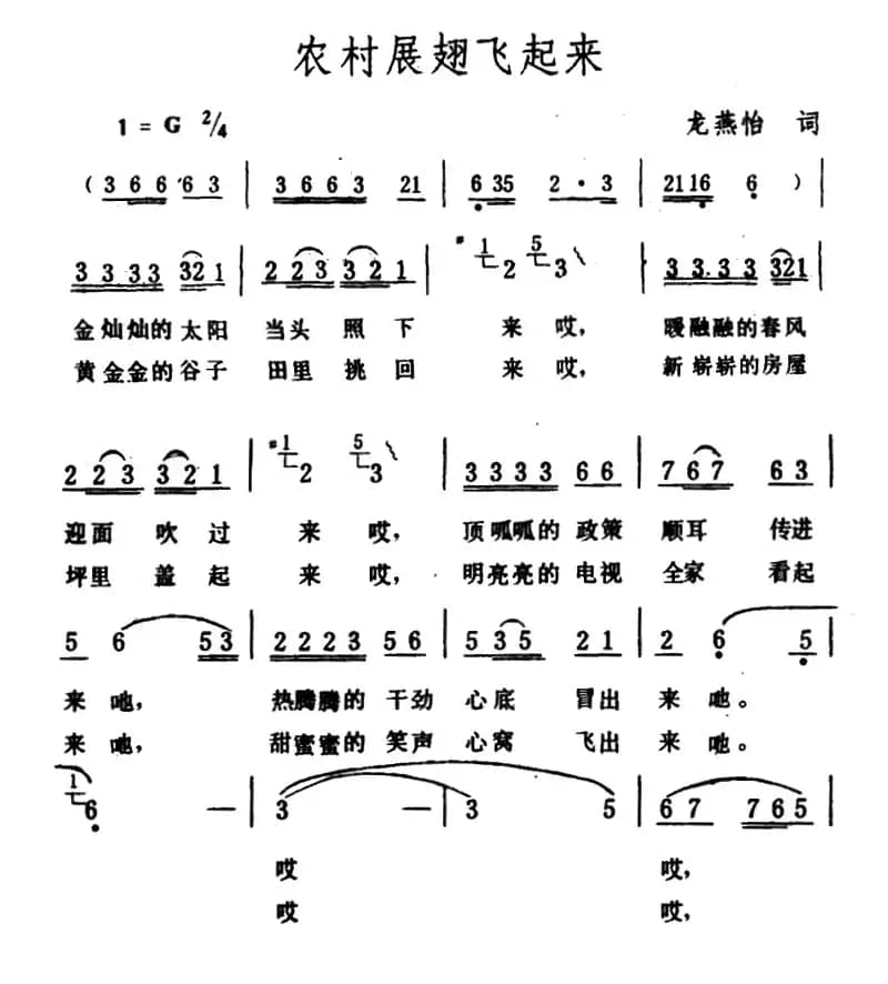 农村展翅飞起来