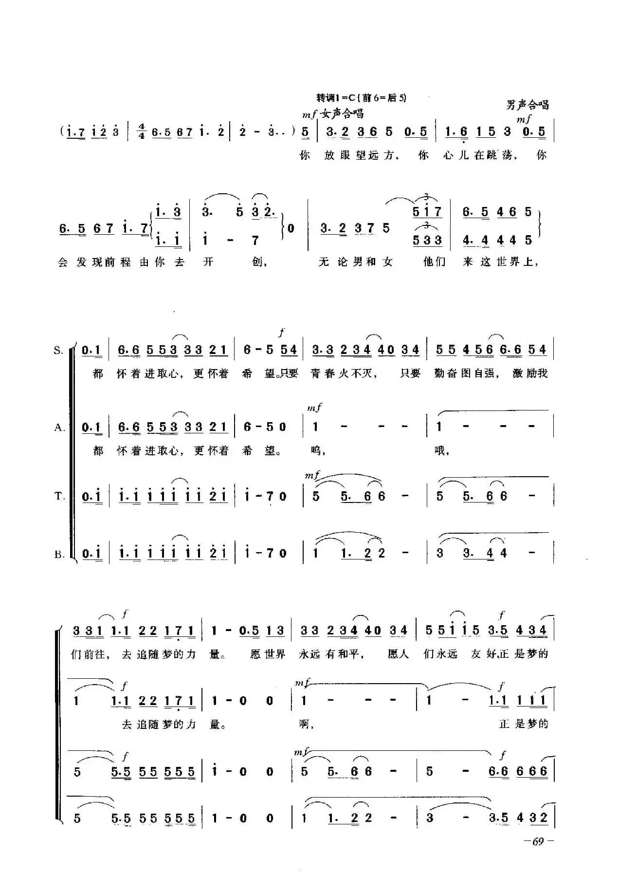 梦的力量（合唱）