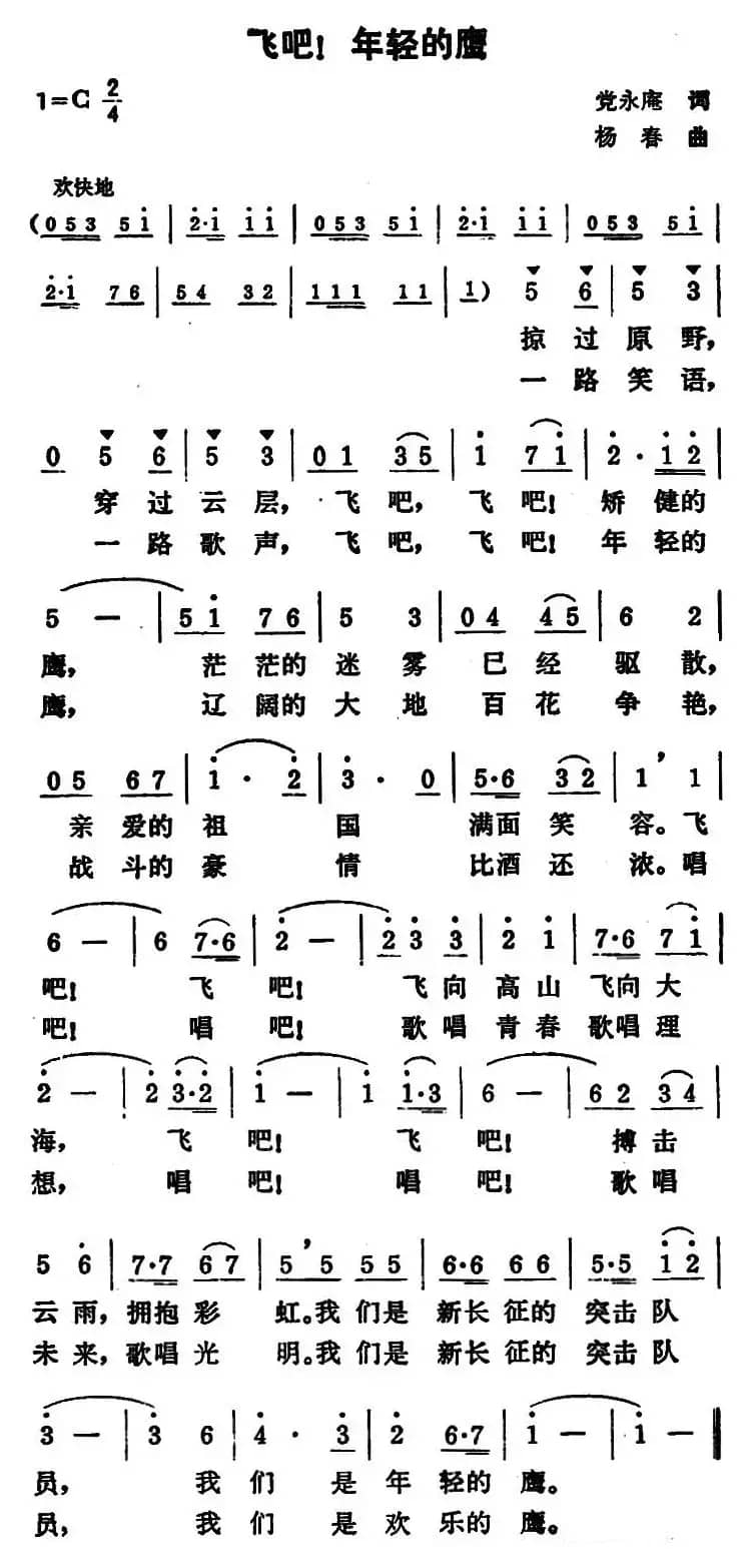 飞吧！年轻的鹰