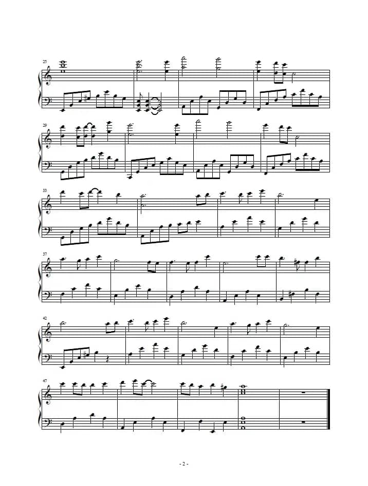 天空之城 （钢琴谱）