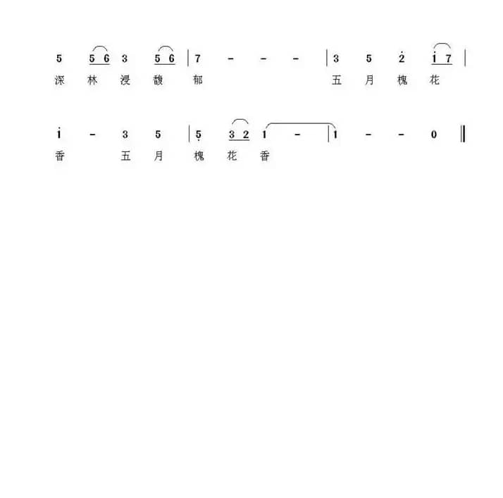 五月槐花香（杨福俊 词曲）