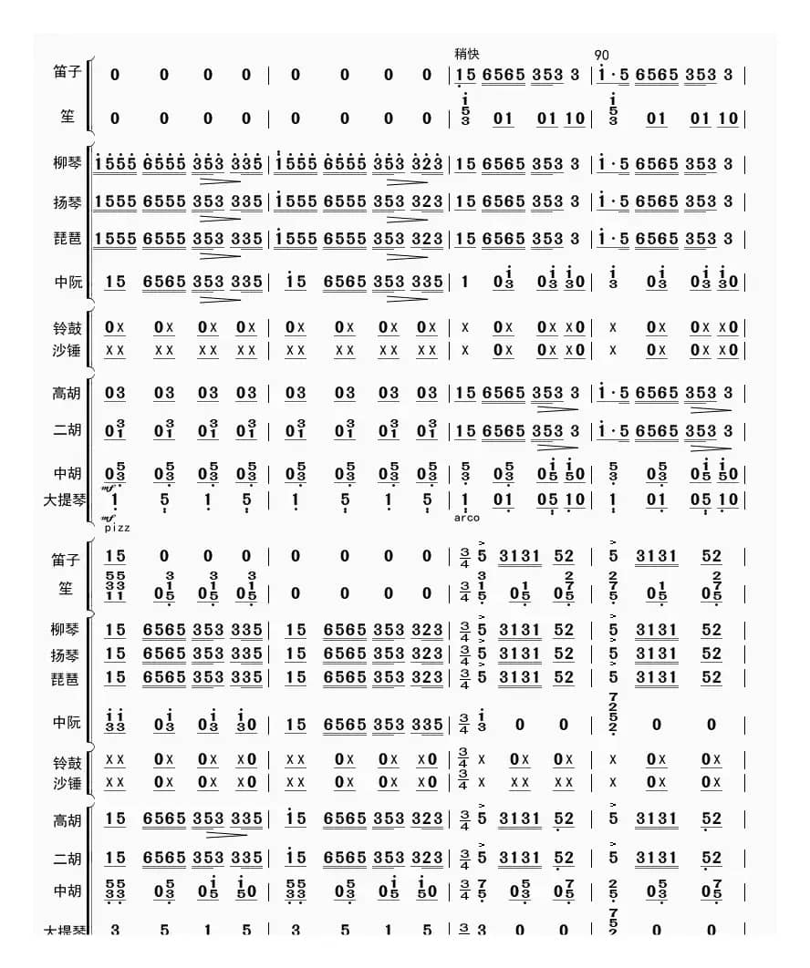 快乐的小乐队（总谱）