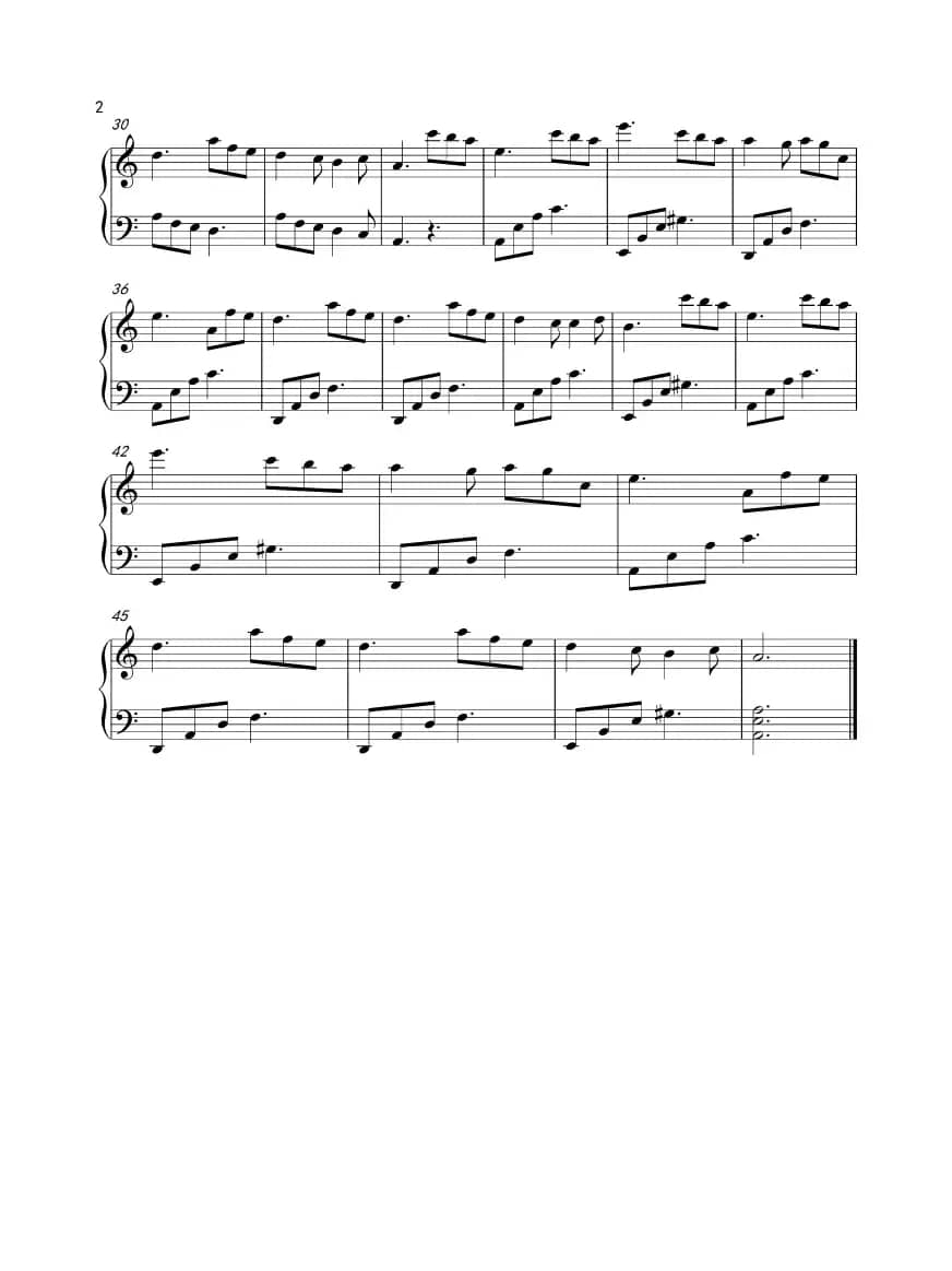 难忘的旋律（钢琴独奏曲）