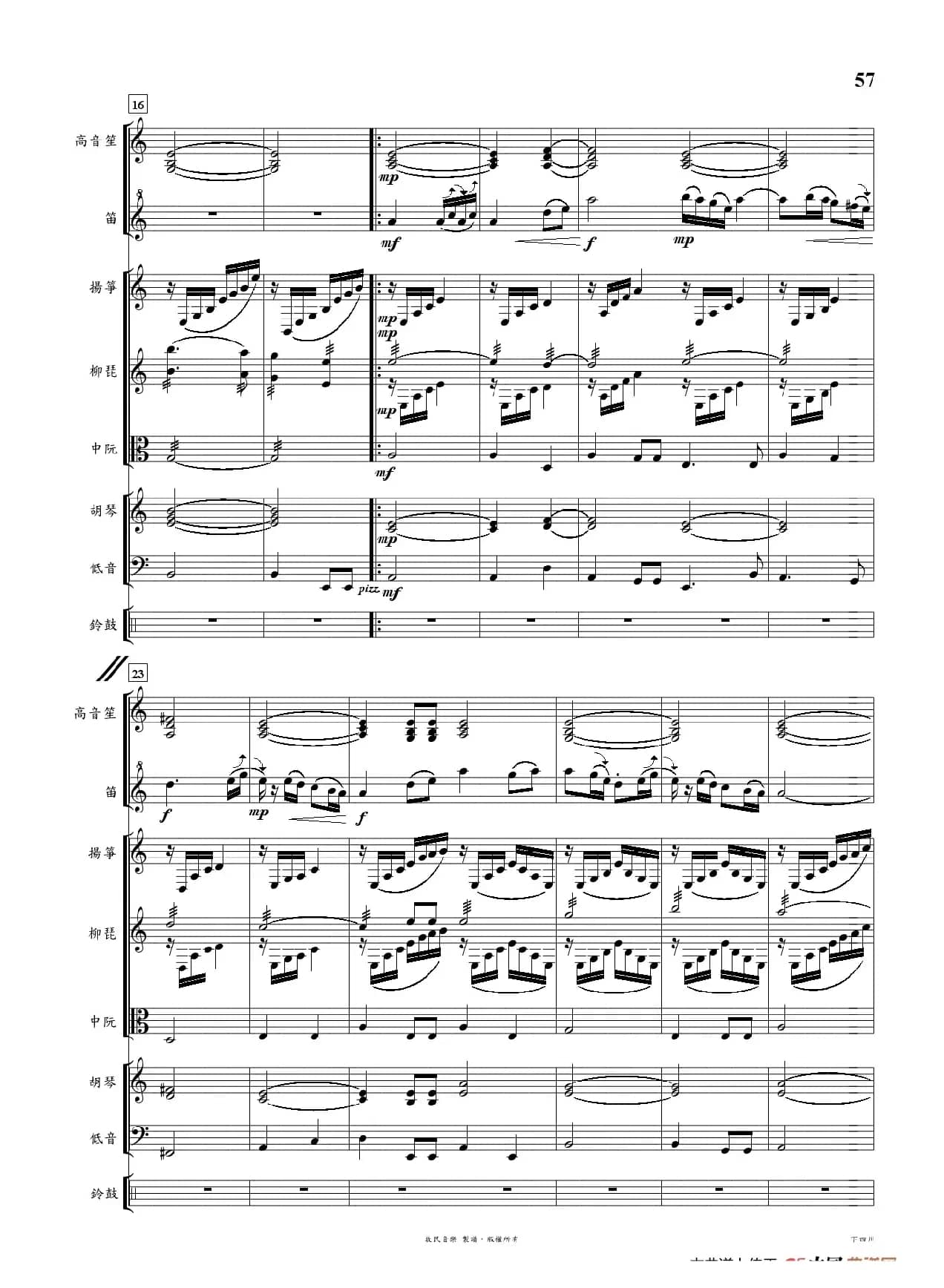 下四川（中西管弦乐团合奏曲）