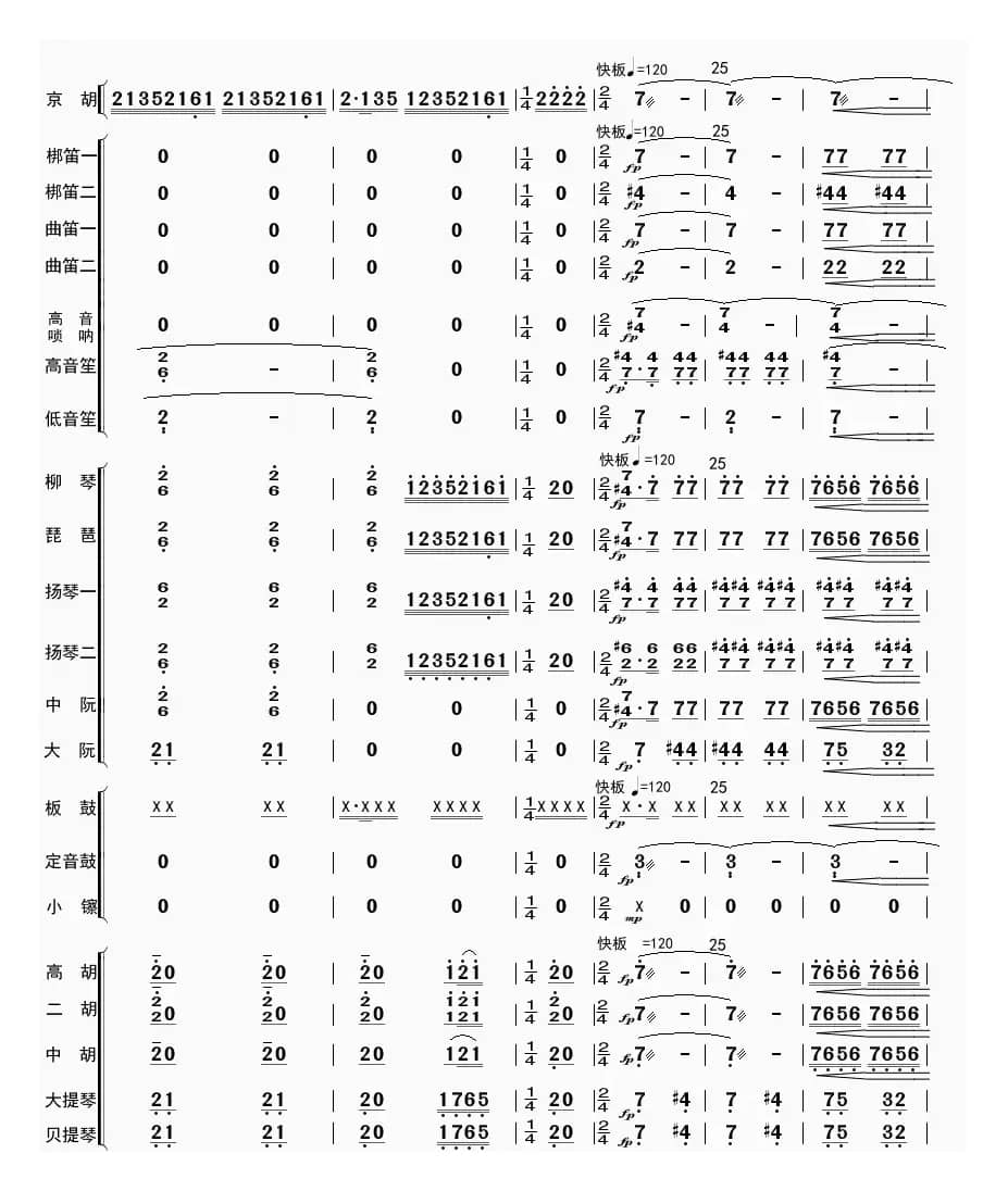 夜深沉（总谱）