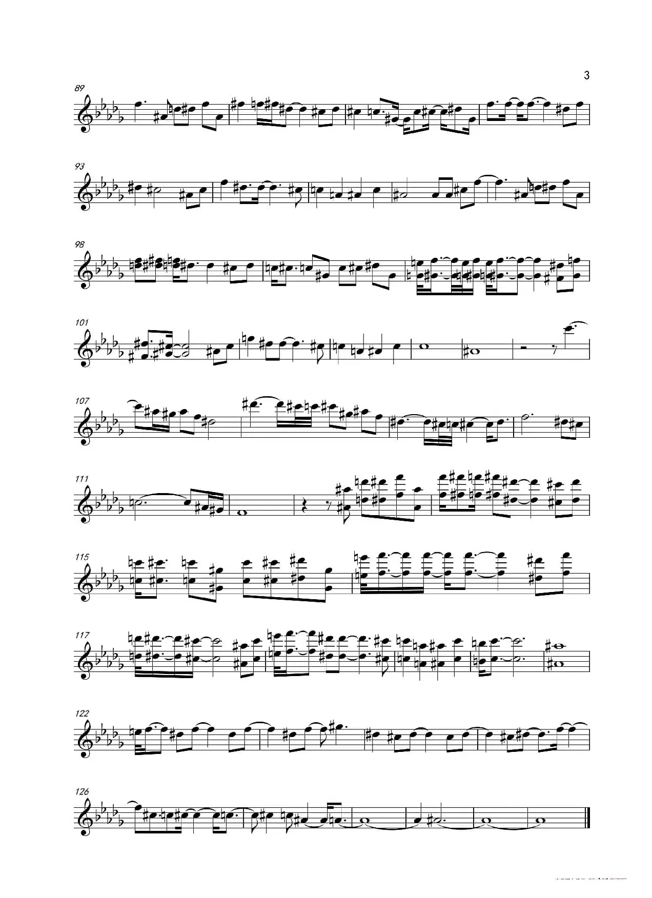 车站2020版 Bb 调五线谱（半音阶口琴）