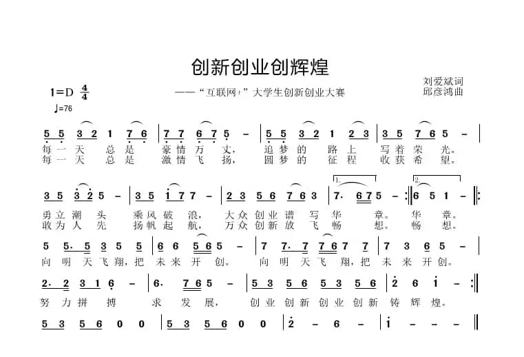 创业创新创辉煌