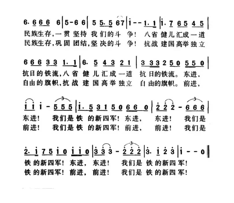 军歌金曲：新四军军歌