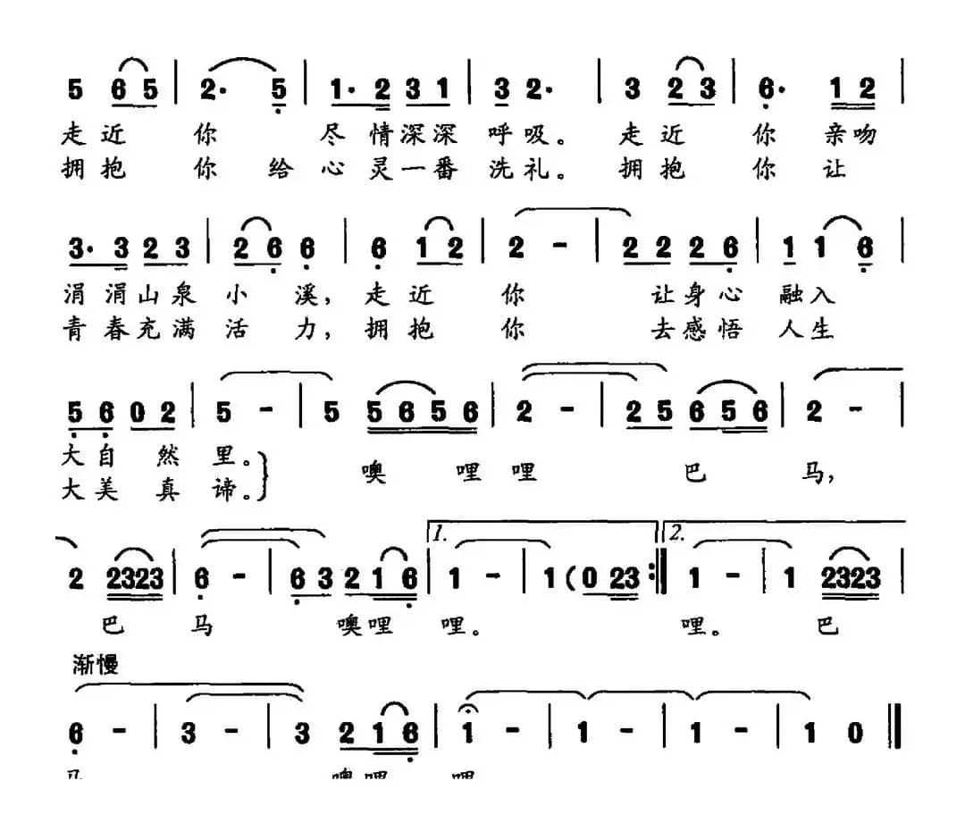神奇的巴马（独唱）