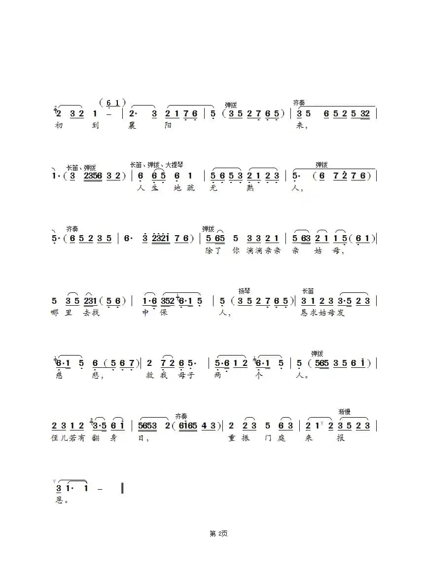 求姑（锡剧《珍珠塔》选段）