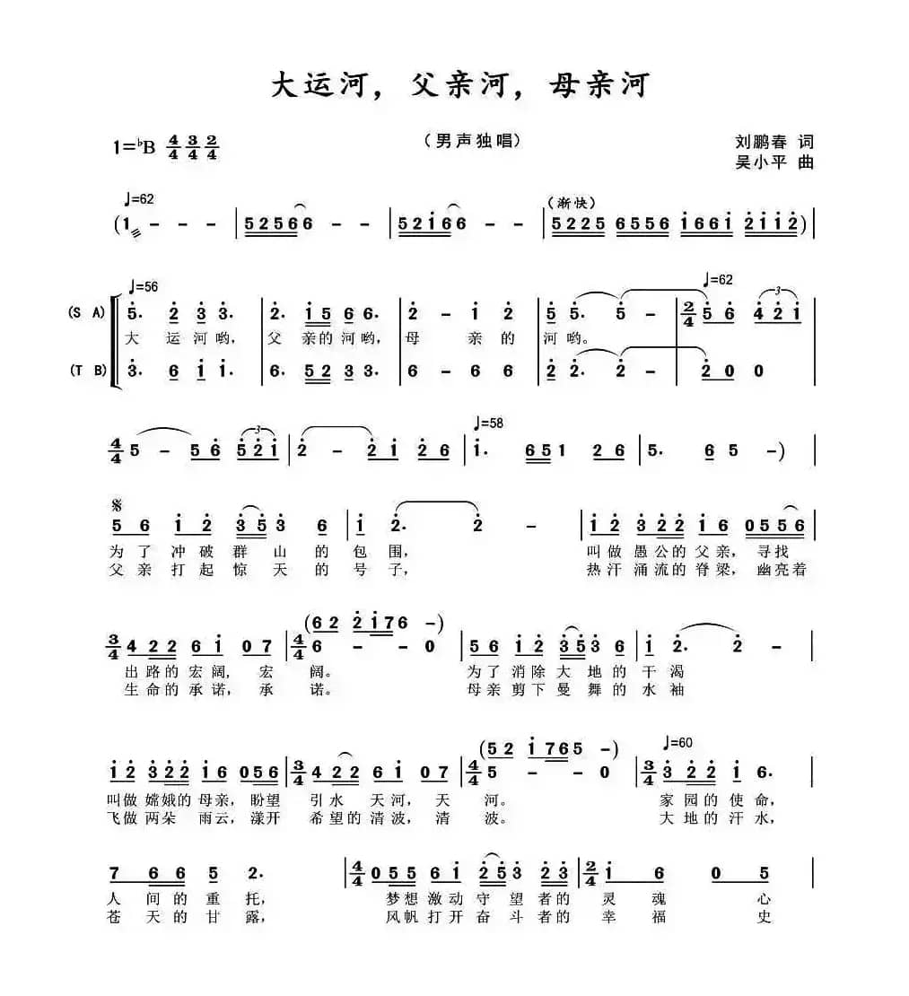 大运河，父亲河，母亲河