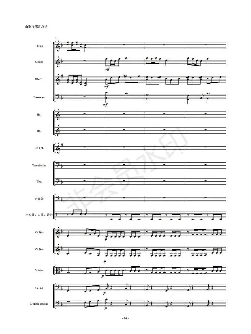 河南民歌组曲（第三乐章）