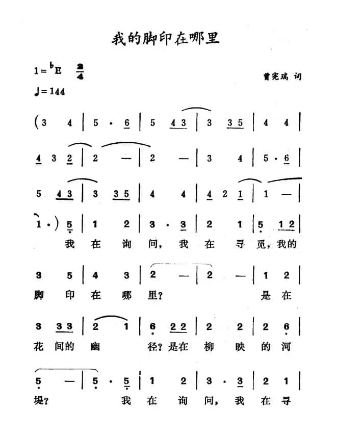 我的脚印在哪里