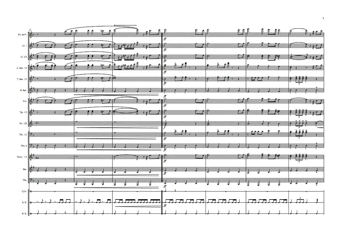 中国军魂(总谱)