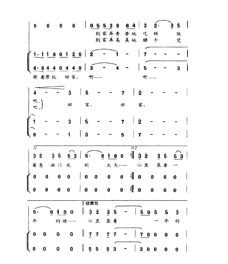 过年啦，骑着摩托回家