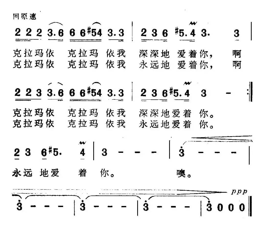 克拉玛依新歌（吕远 词曲）
