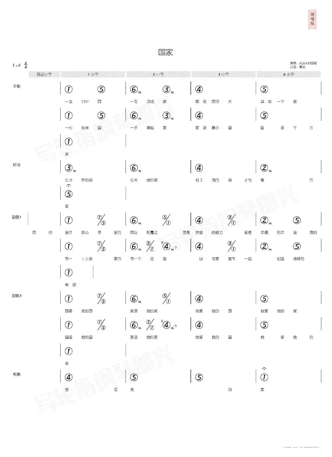 国家（简和谱）