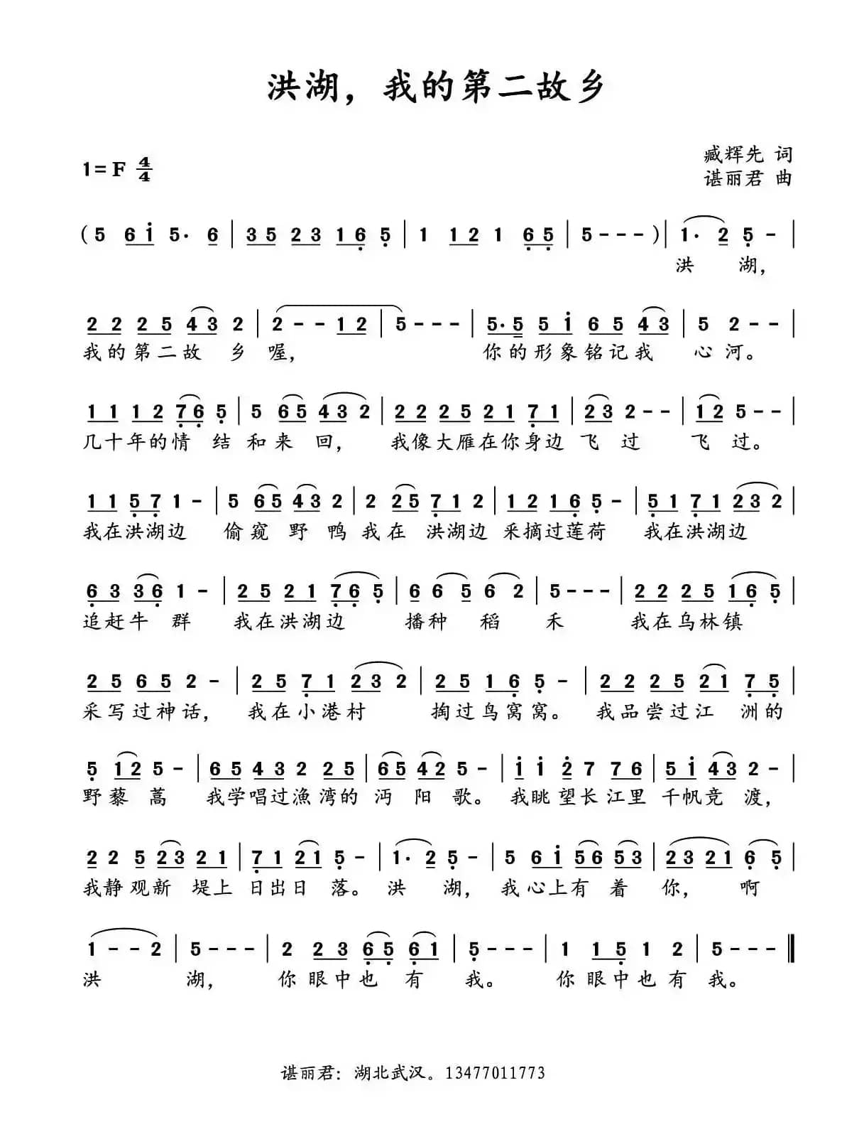 洪湖，我的第二故乡