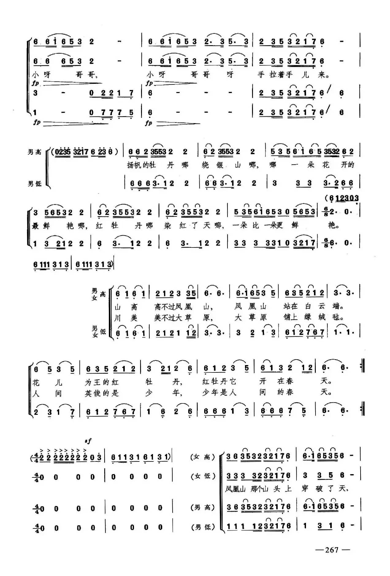 花儿与少年（合唱）