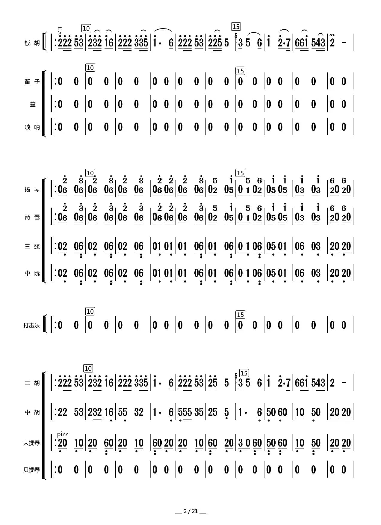 山村一片新景象（总谱）