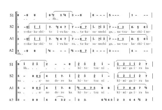 天空之城（五线谱与简谱）