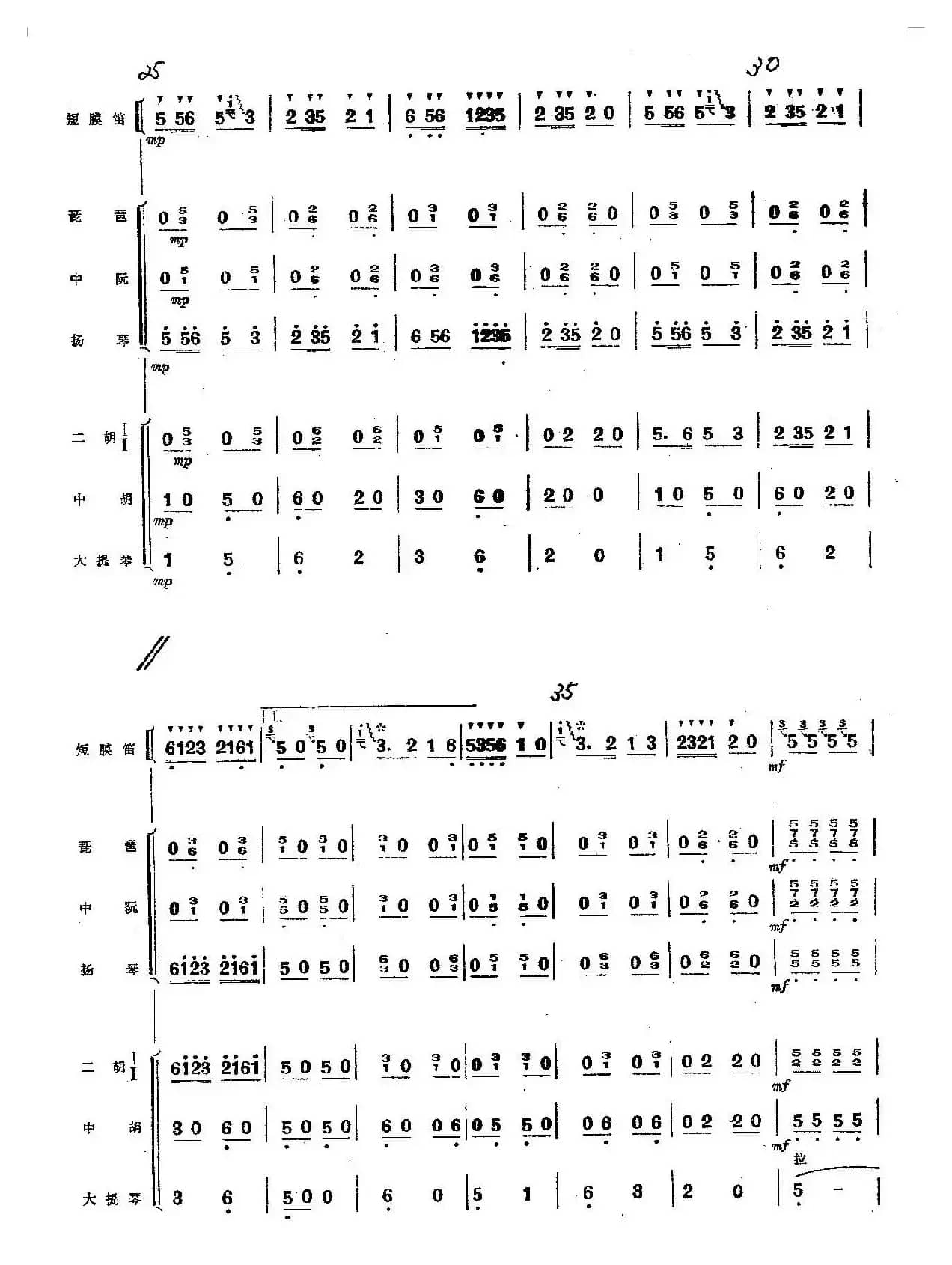 扬鞭摧马运粮忙（总谱）