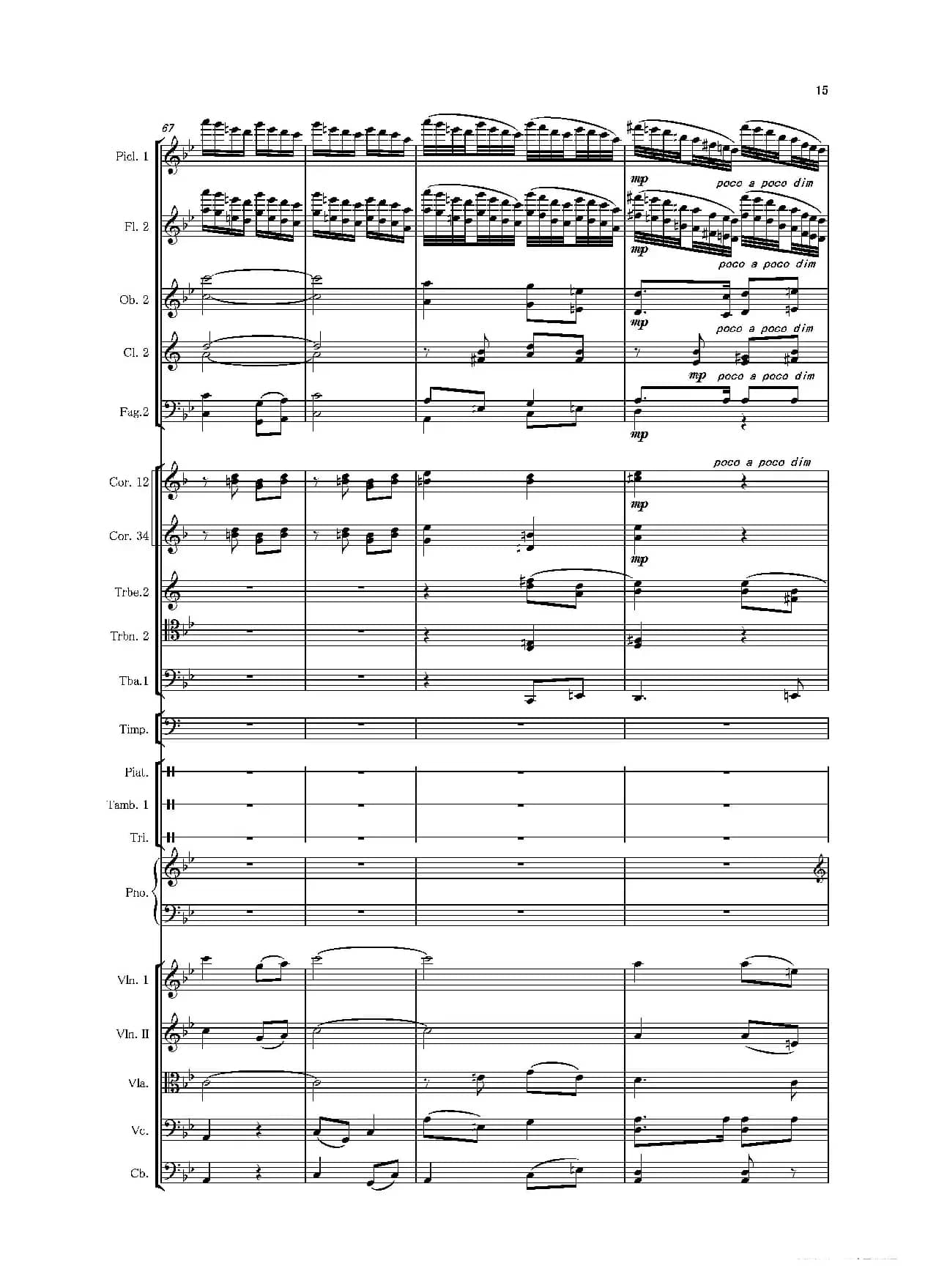 第二钢琴协奏曲（第一·二·三乐章）（管弦乐作品）