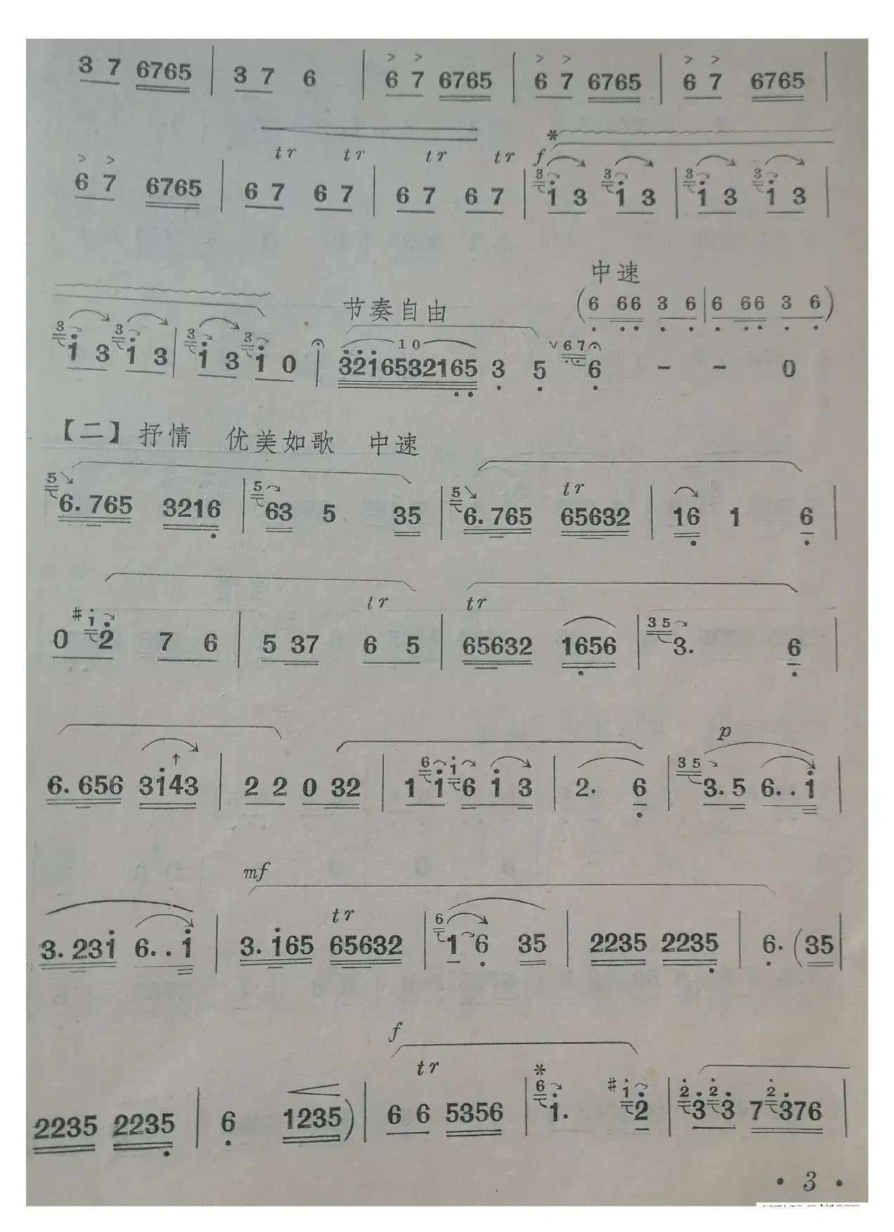 公社社员运粮忙（笛子独奏曲）