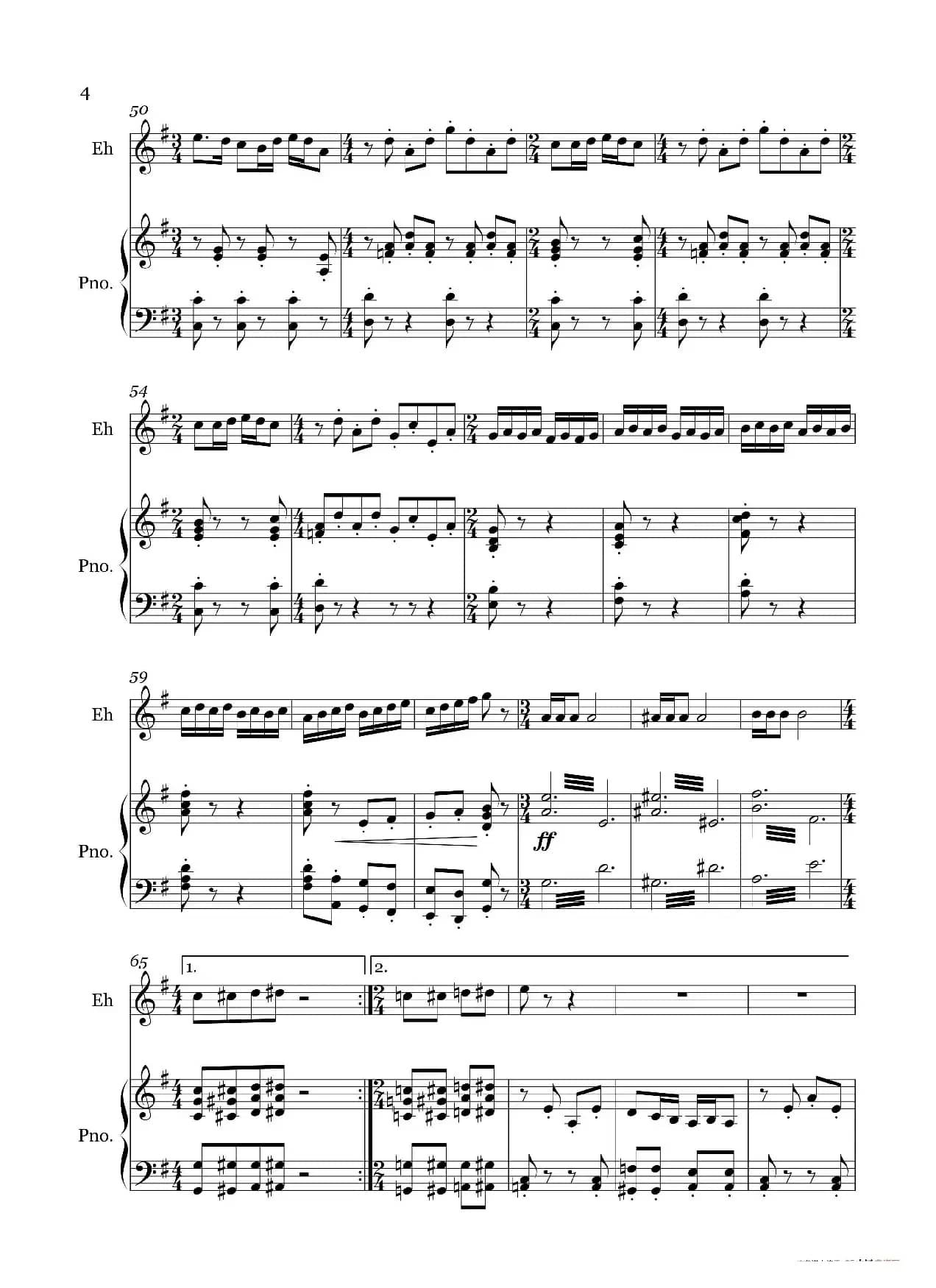  乔家大院组曲3情爱（二胡+钢琴伴奏）