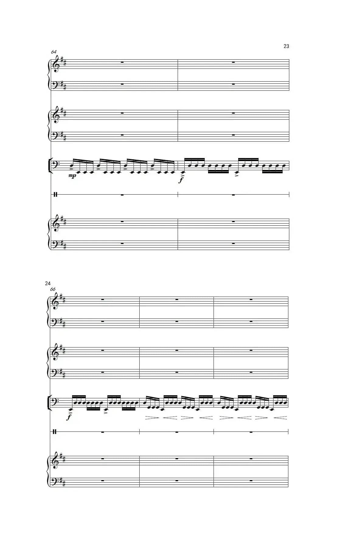 边上（器乐合奏、五线谱）