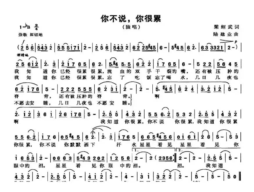 你不说，你很累