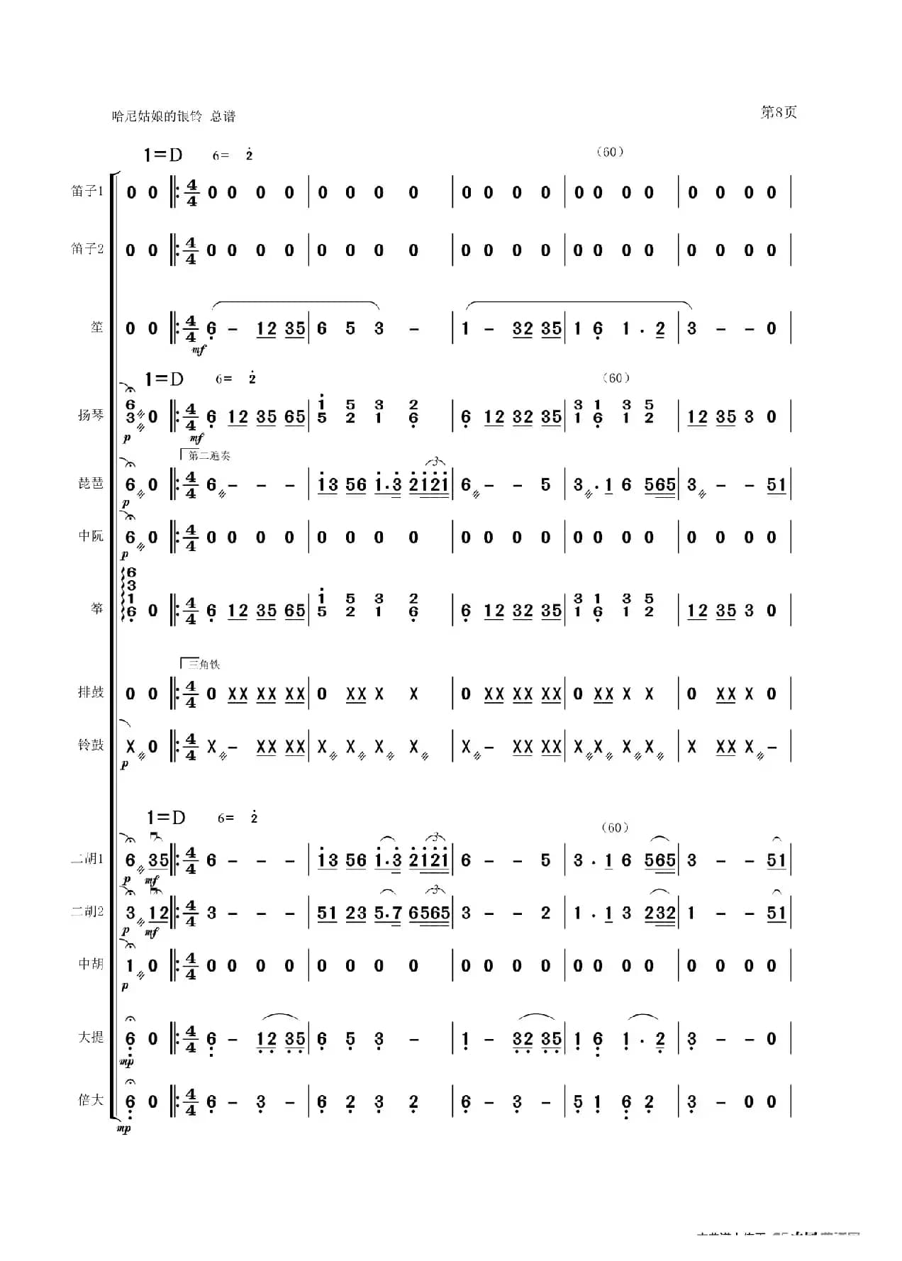 《哈尼姑娘的银铃》